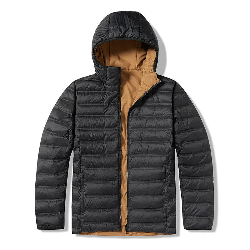Herren Ultraleichte gesteppte Kapuzenjacke mit kompaktem Packmaß und windabweisender Oberfläche Drune