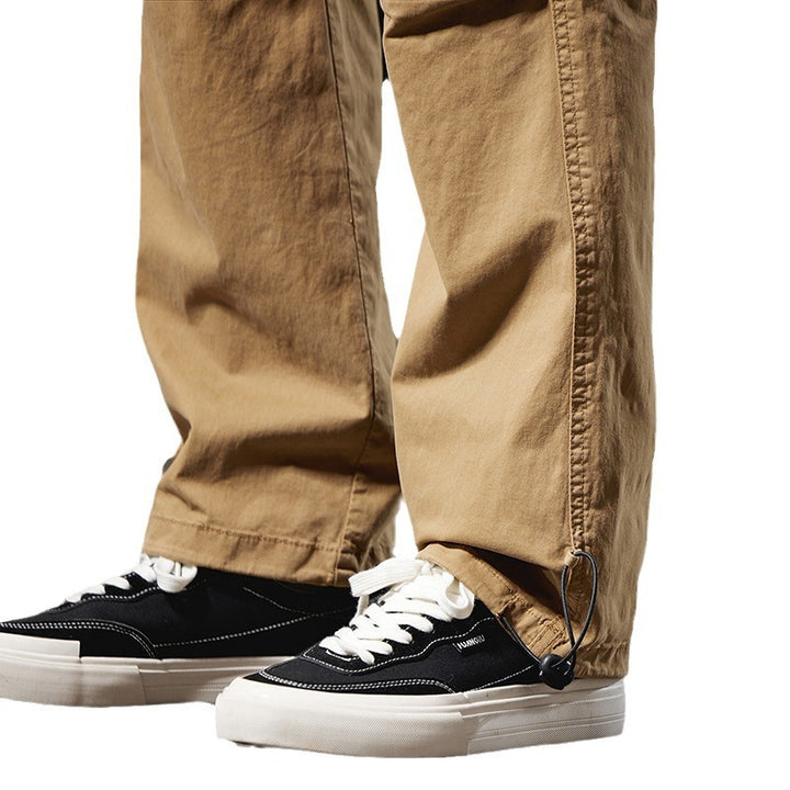 Herren Cargohose im Utility-Look mit Multifunktionstaschen und Kordelzug Drune