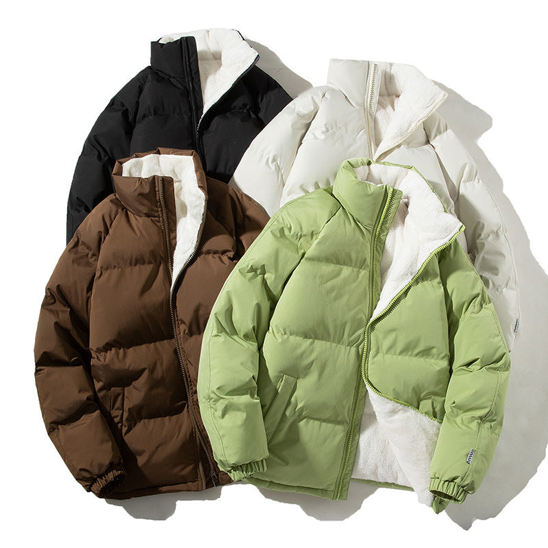 Damen gesteppte Thermo-Bomberjacke mit weichem Teddyfutter und hohem Stehkragen Drune