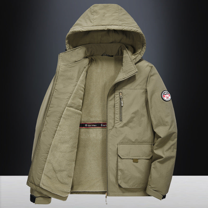 Herren Technische Übergangsjacke mit Fleece-Innenfutter Drune