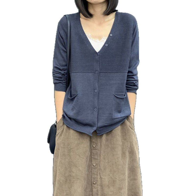 Damen Strickjacke mit strukturierten Details Drune