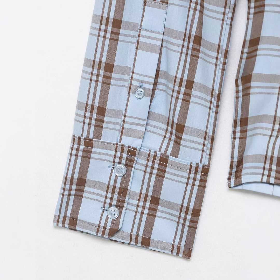 Damen Wickelbluse mit Knoten-Detail und klassischem Hemdkragen Drune