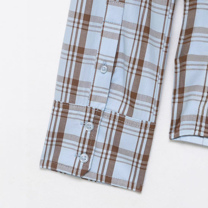 Damen Wickelbluse mit Knoten-Detail und klassischem Hemdkragen Drune