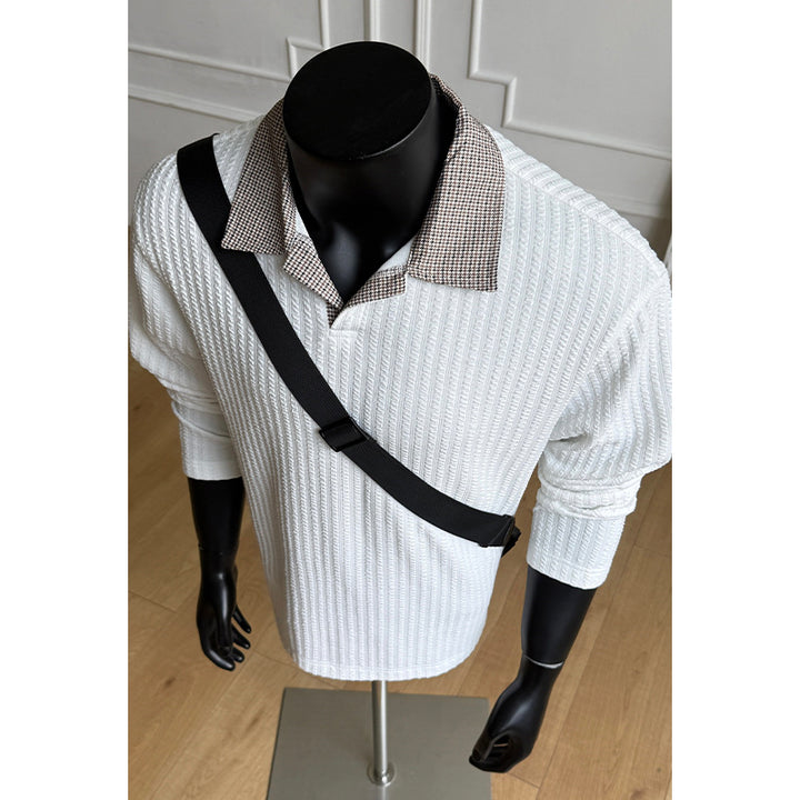 Herren Modischer Strickpullover mit strukturiertem Design Drune