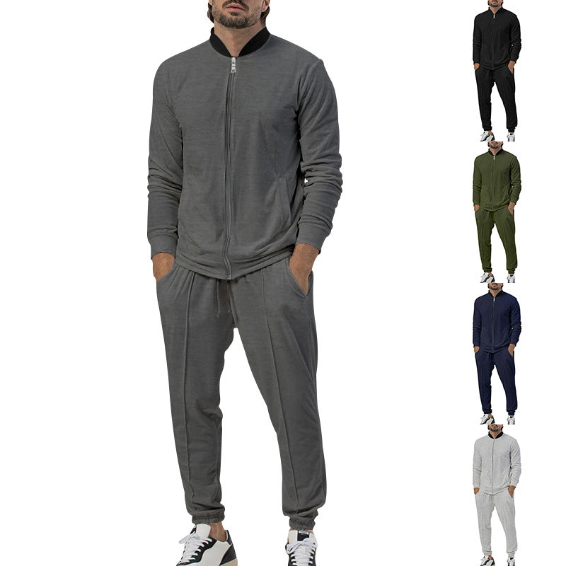 Herren Atmungsaktive Zip-Jacke mit hohem Kragen und seitlichen Taschen Drune
