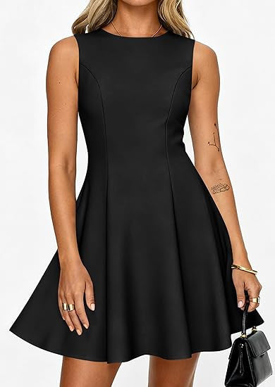 Damen klassisches A-Linienkleid Drune