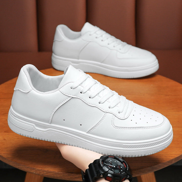 Damen Sportliche Sneakers mit robustem Lederobermaterial und dämpfender Sohle Drune