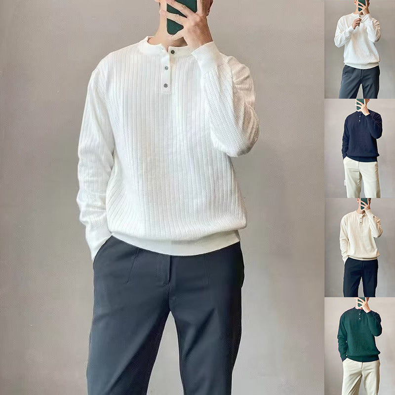 Herren Strickpullover mit strukturiertem Design Drune