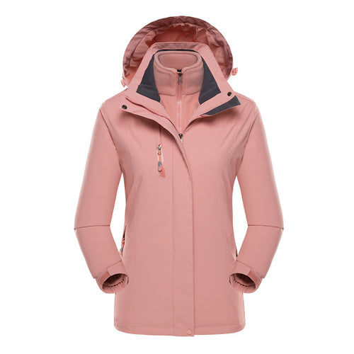 Herren Softshell-Parka mit herausnehmbarer Fleece-Innenjacke und verstellbarer Kapuze Drune