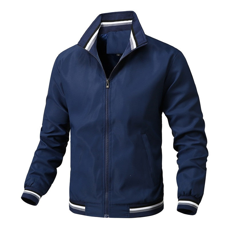 Herren Elegante Sportjacke mit hohem Kragen Drune