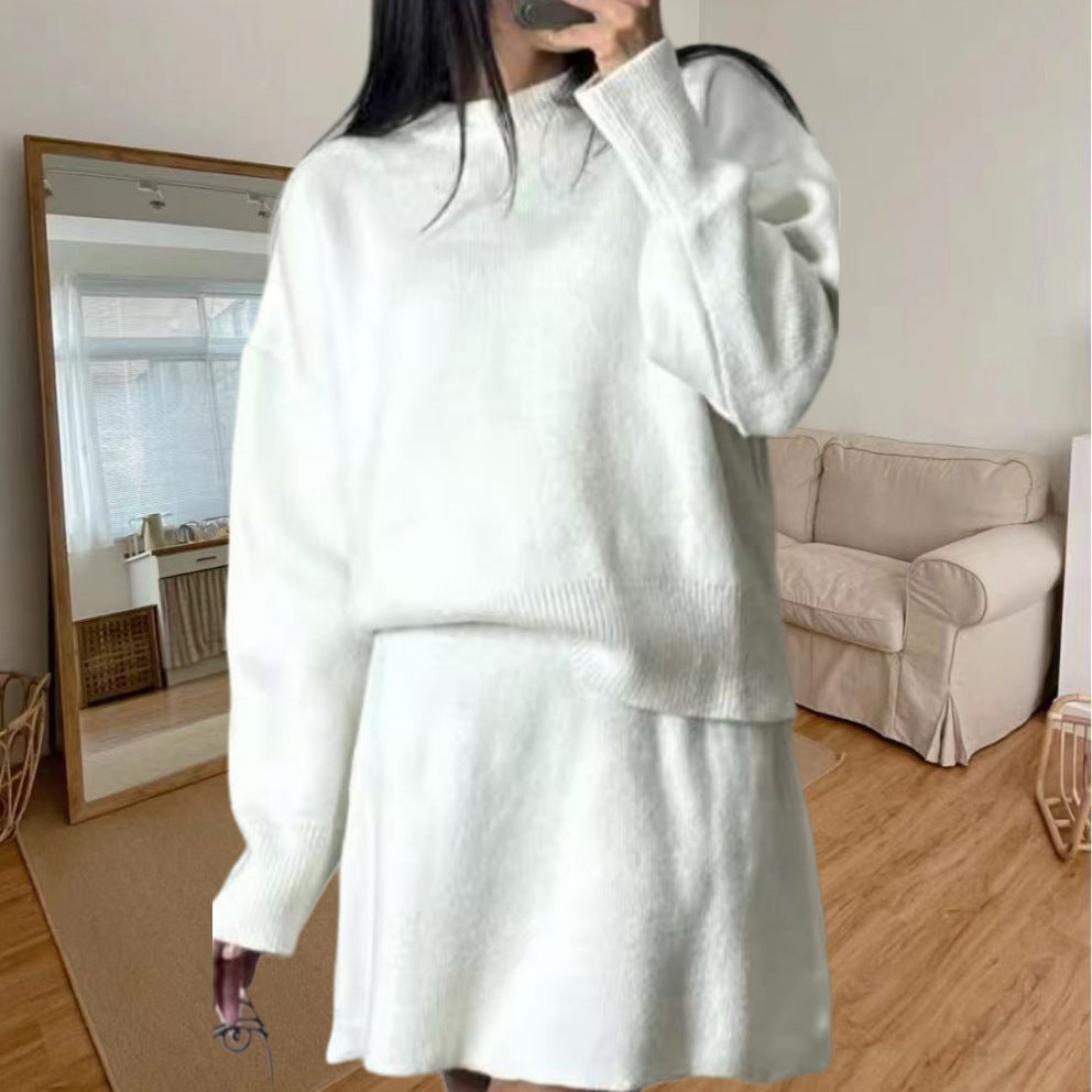 Damen Strickkleid mit voluminösen Ärmeln und lässigem Schnitt Drune