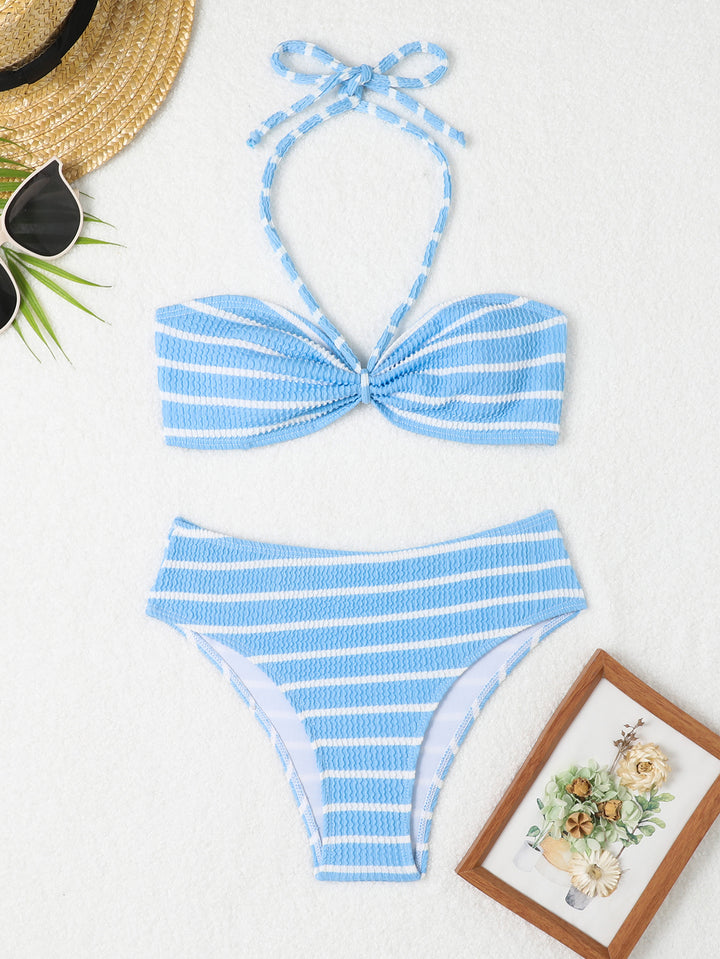 Damen Bandeau Bikini mit raffiniertem Knoten Drune