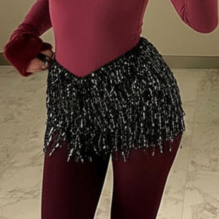 Damen glamouröse Pailletten-Shorts Drune