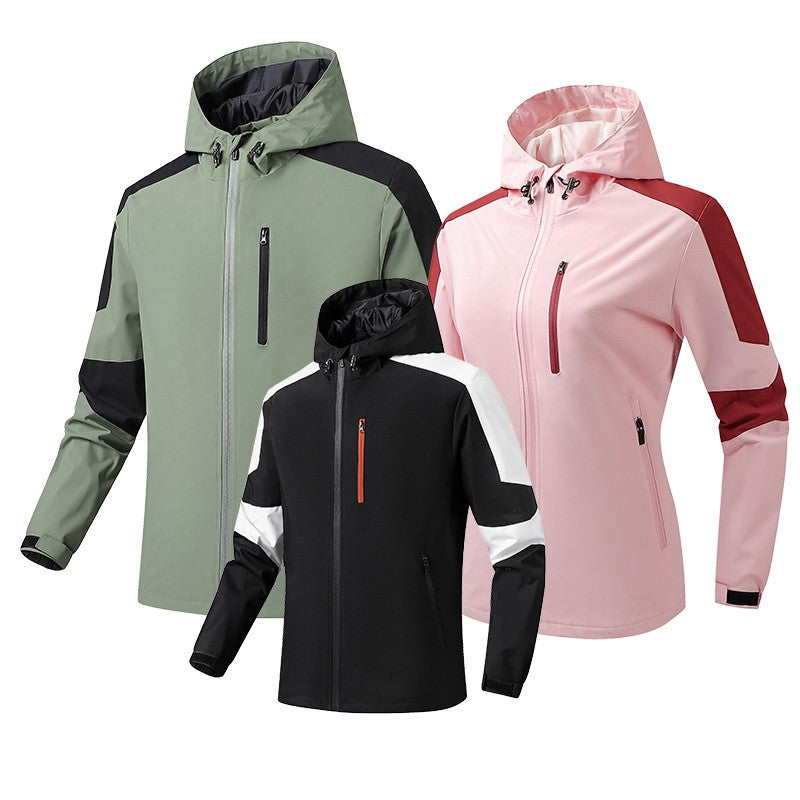 Herren Atmungsaktive Softshell‑Hardshell‑Hybridjacke mit Kapuze und wasserdichten Reißverschlusstaschen Drune