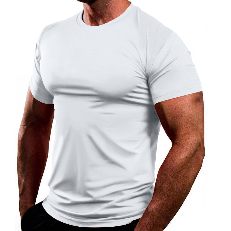 Herren Sportliches Basic T-Shirt aus atmungsaktiver Baumwolle Drune