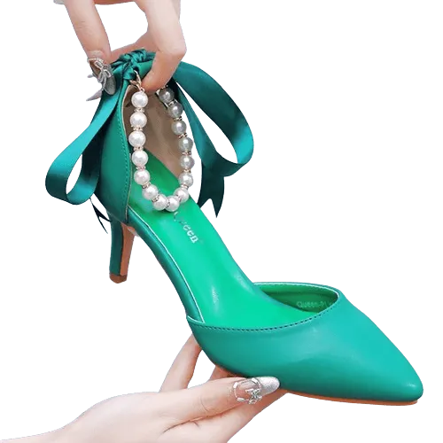 Drune | Elegante Schuhe mit Perlen und Schnalle