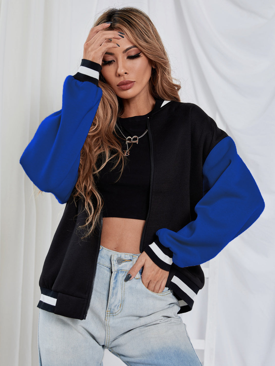 Damen Sportjacke mit Trendfarben und lässigem Schnitt Drune