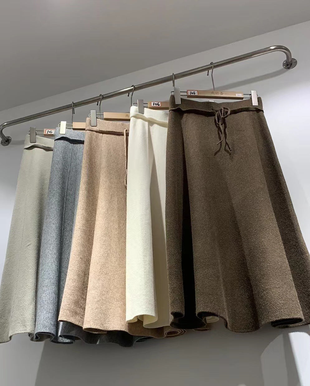 Damen Maxirock mit weichem Material und praktischem Kordelzug Drune