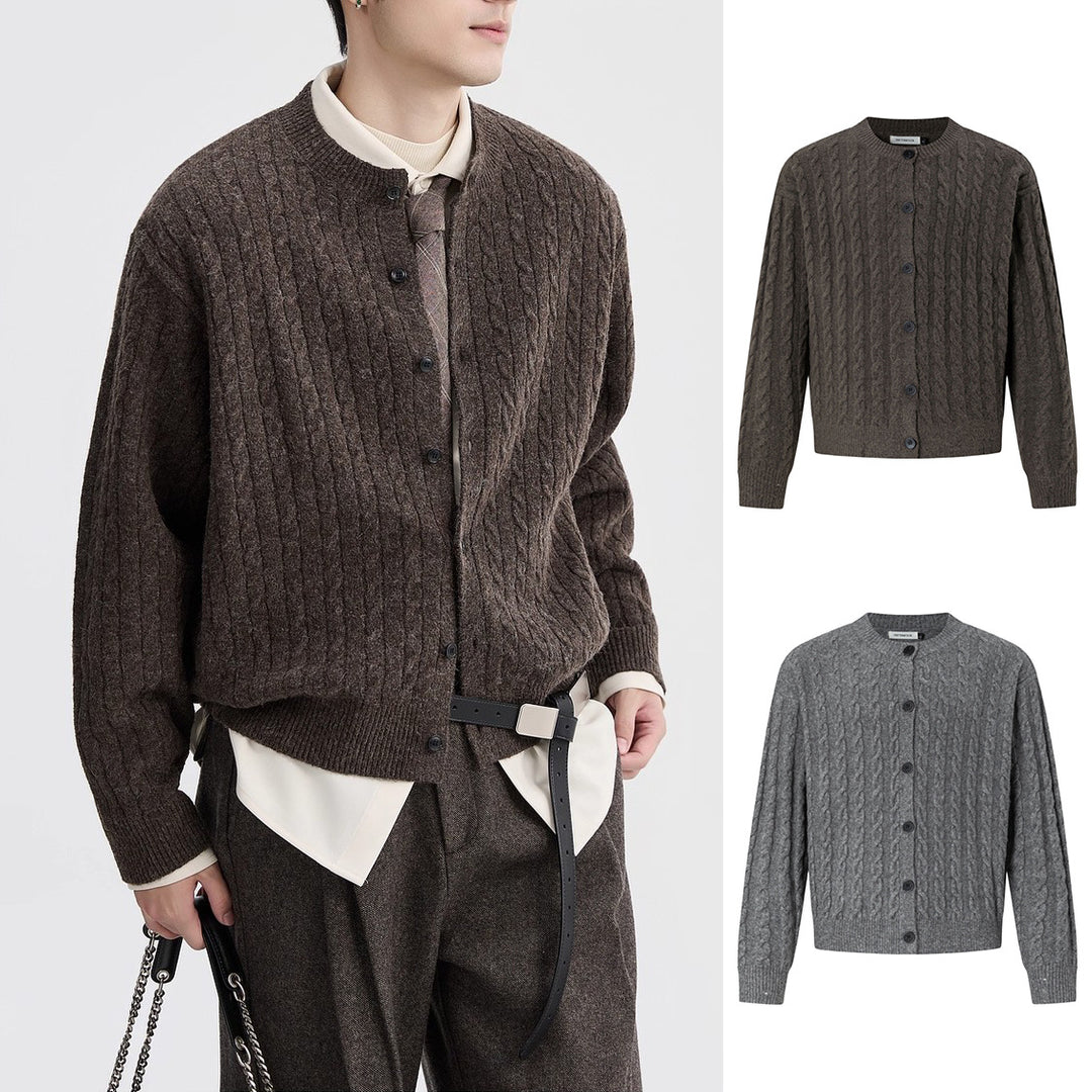 Damen Strickjacke mit Kabelmuster Drune