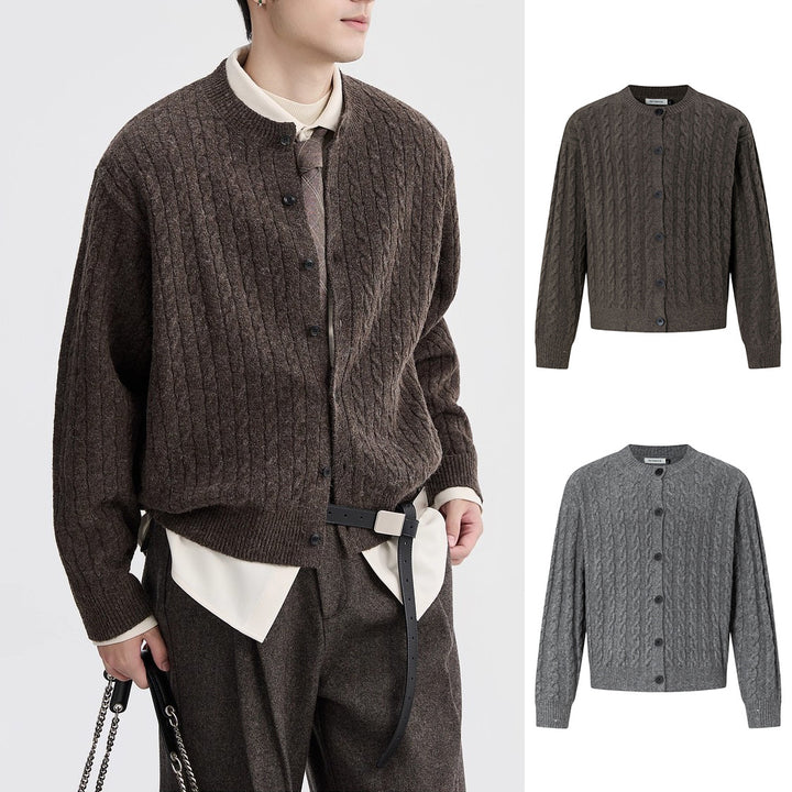 Damen Strickjacke mit Kabelmuster Drune