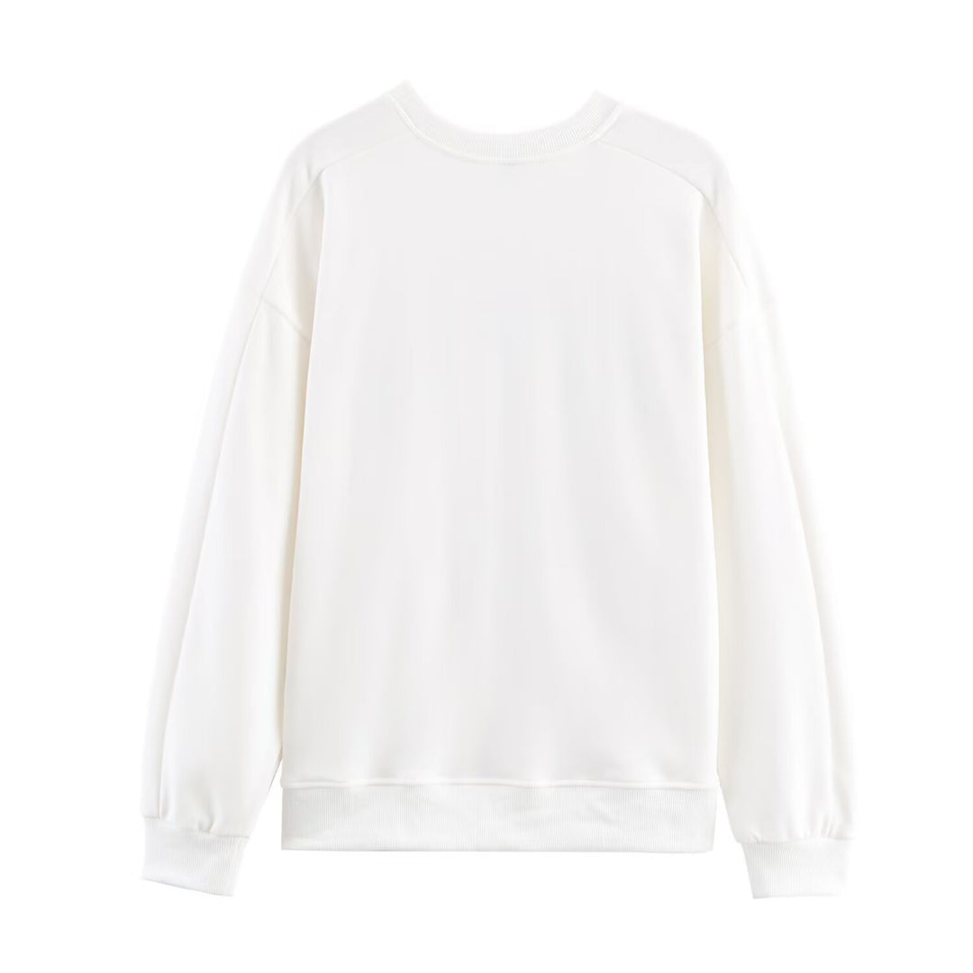 Damen lässiger Sweatshirt mit Snoopy-Motiv Drune