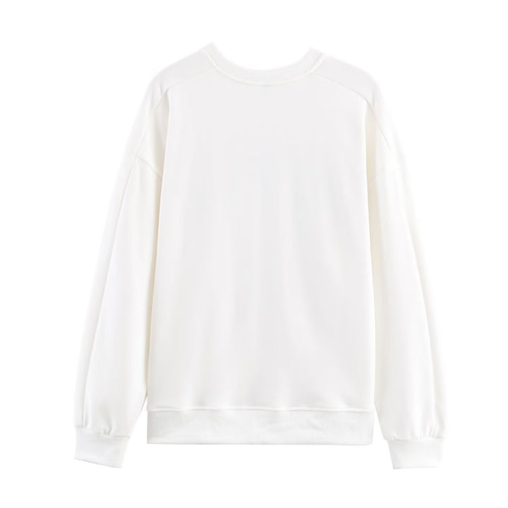 Damen lässiger Sweatshirt mit Snoopy-Motiv Drune
