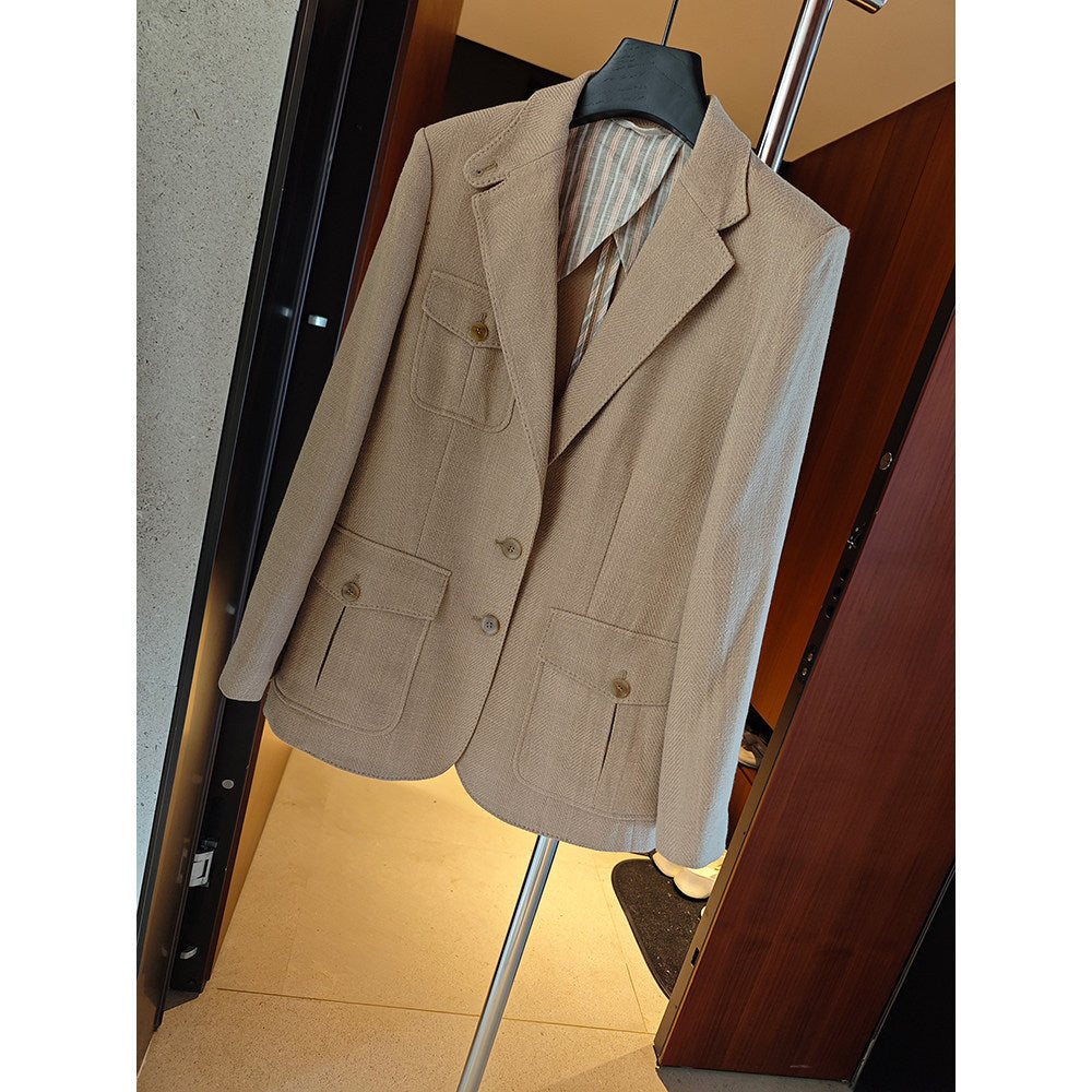 Damen Eleganter und vielseitiger Leinenblazer Drune