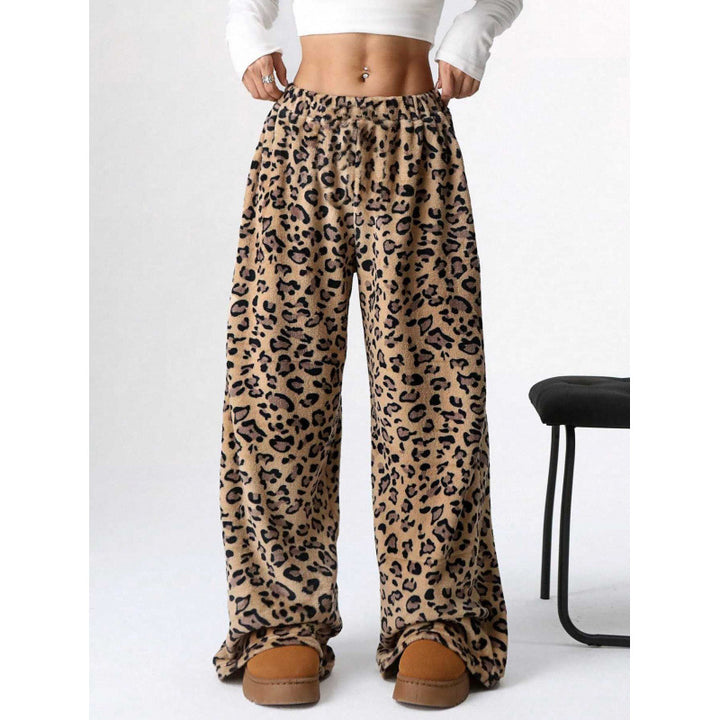 Damen Bequeme Hosen mit Leopardenmuster Drune