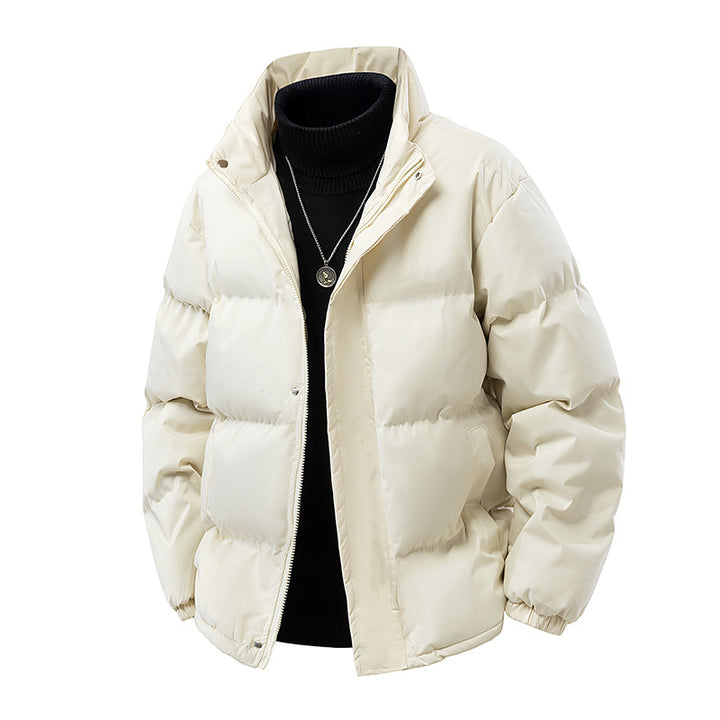 Herren Wattierte Oversize-Pufferjacke mit wasserabweisender Shell, hohem Stehkragen und verdecktem Reißverschluss Drune