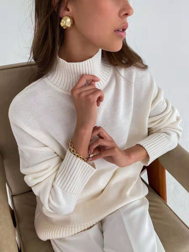 Damen modischer Rollkragenpullover Drune