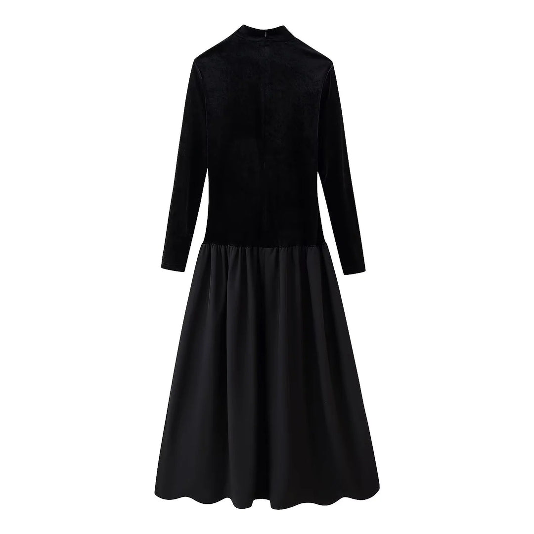 Damen Eleganter Maxirock mit voluminösem Schnitt und luxuriösem Satin-Finish Drune