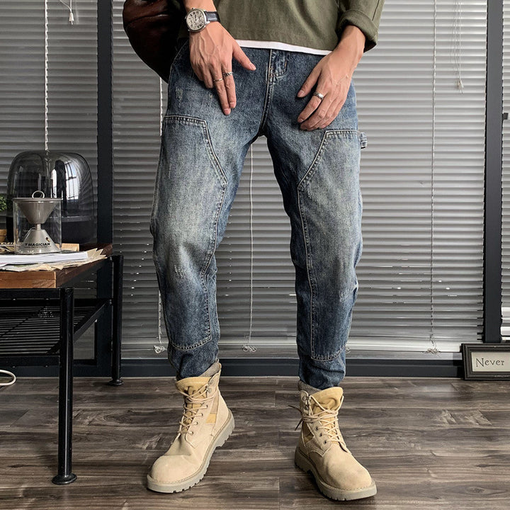 Herren Modische Cargo-Jeans mit innovativen Details Drune