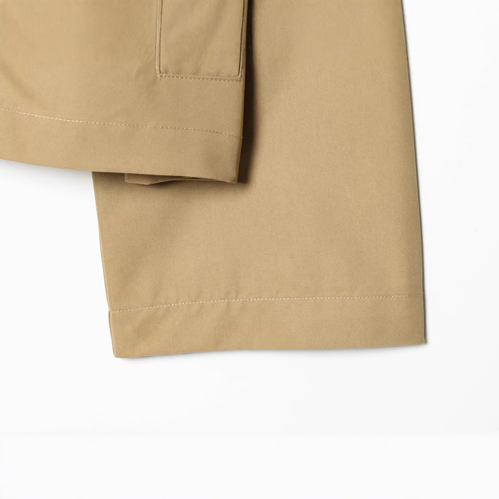 Damen Cropped Kurzjacke mit kontrastfarbenem Cordkragen und geradem Boxy‑Schnitt Drune