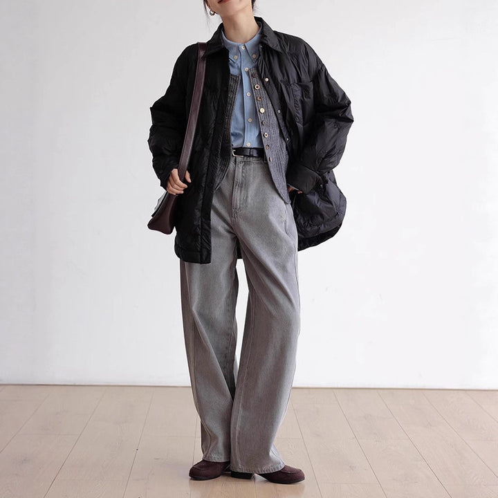 Damen elegante und gefütterte Übergangsjacke Drune
