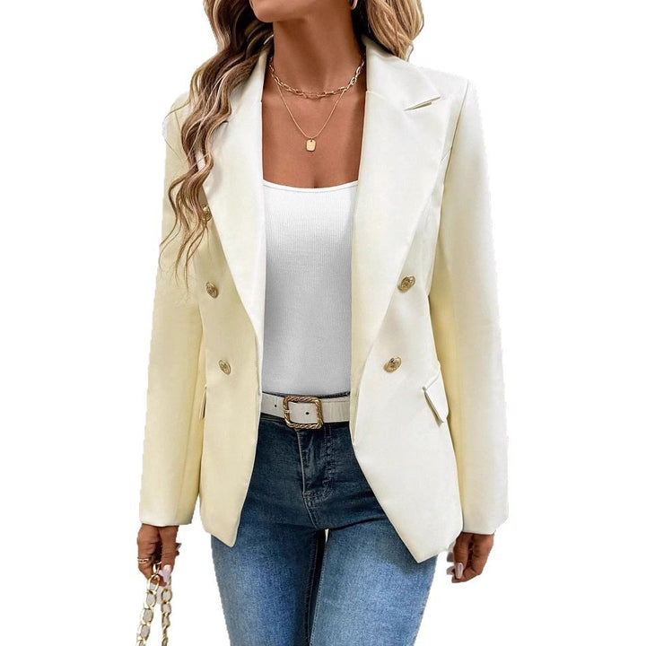 Damen Eleganter Oversized Blazer mit doppelter Knopfleiste Drune