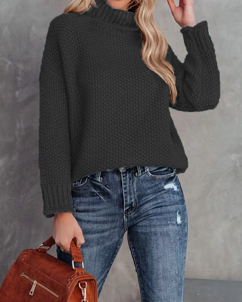 Damen gemütlicher Strickpullover Drune