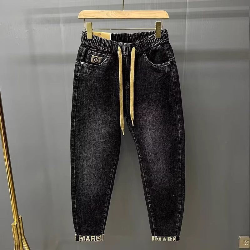 Herren Bequeme Denim Jogginghose Drune