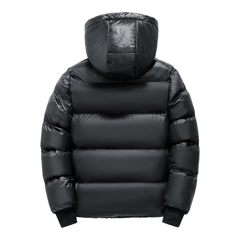 Herren Stylische Daunenjacke mit Kapuze Drune