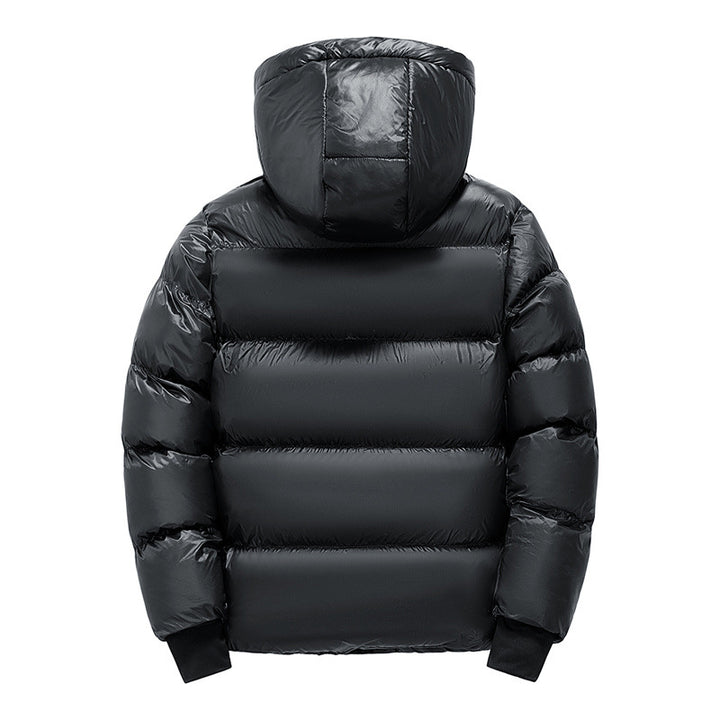 Herren Stylische Daunenjacke mit Kapuze Drune
