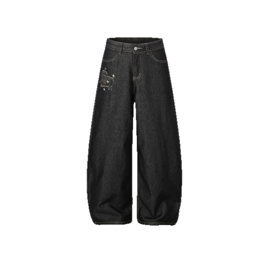 Damen Lässige Weitgeschnittene Jeans Drune