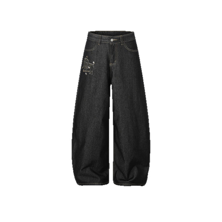 Damen Lässige Weitgeschnittene Jeans Drune