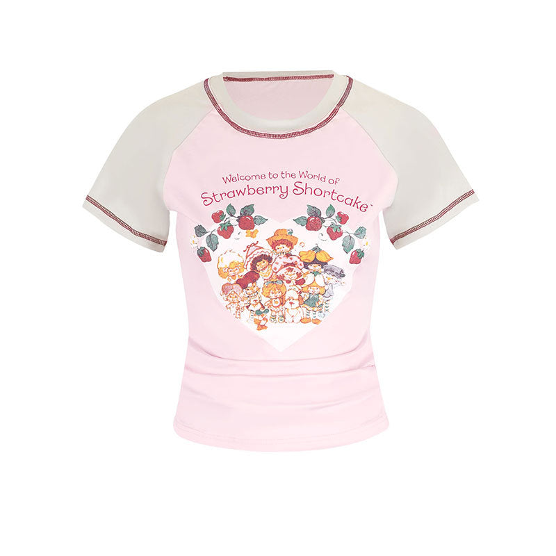 Damen T-Shirt mit niedlichem Grafikdesign und komfortablem Schnitt Drune