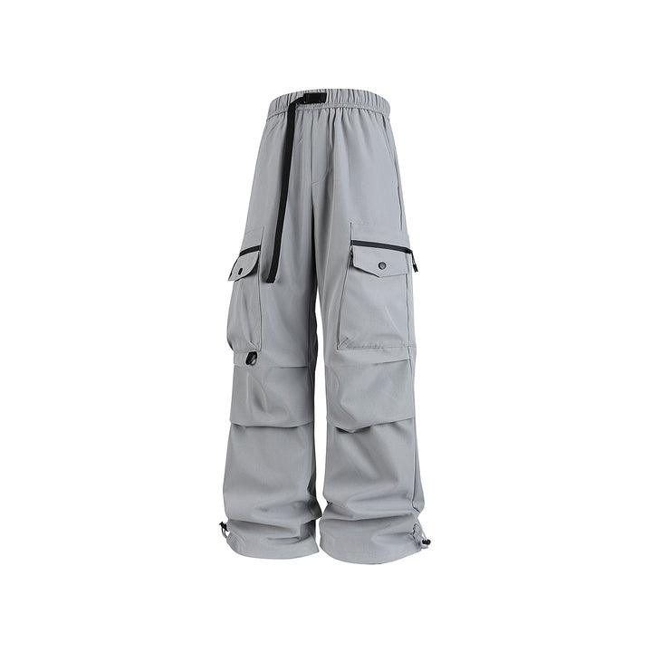 Herren Weite Utility-Cargohose mit Multifachtaschen, verstellbarem Saum und integriertem Gurt Drune