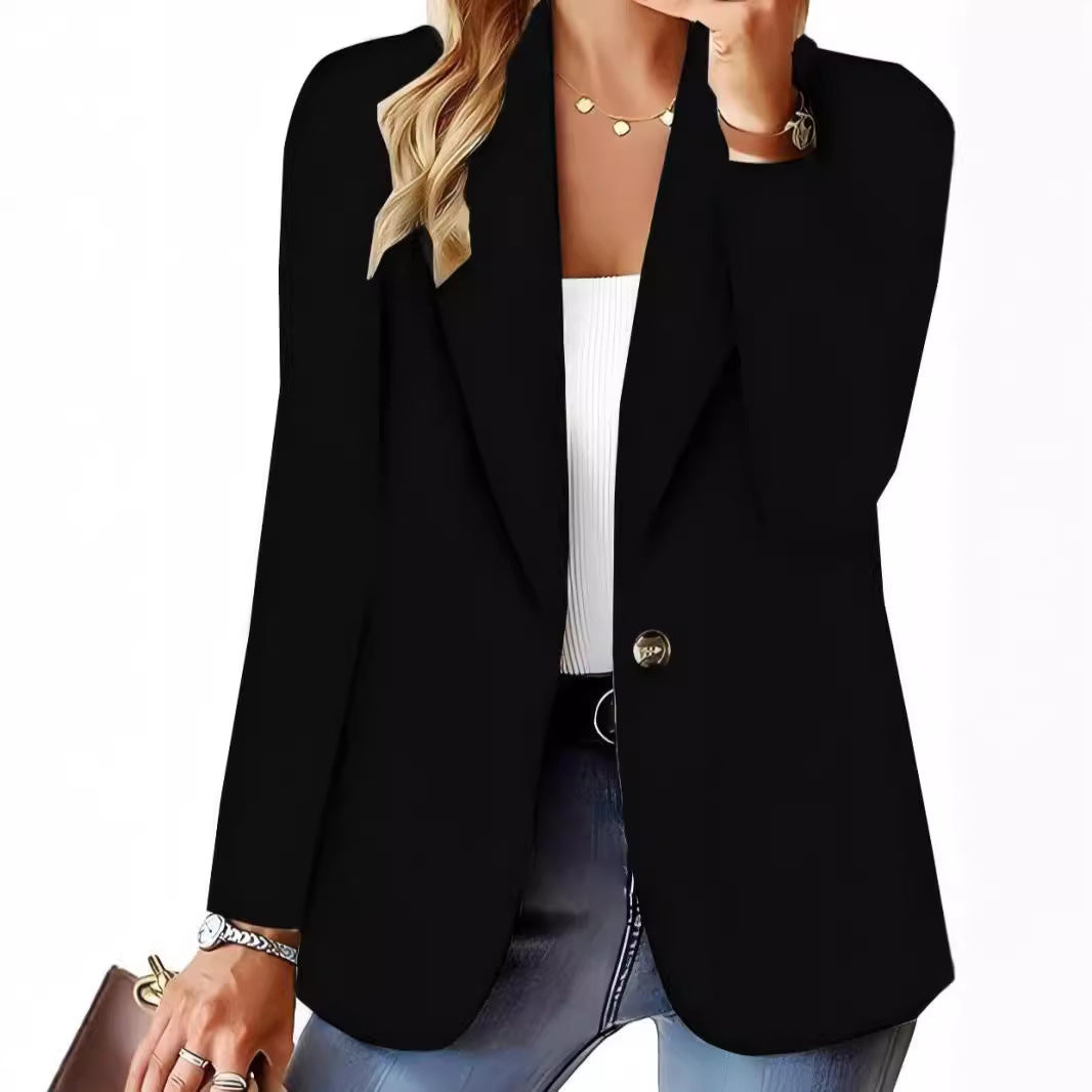 Damen Elegante Strickblazerjacke mit Kabelmuster Drune