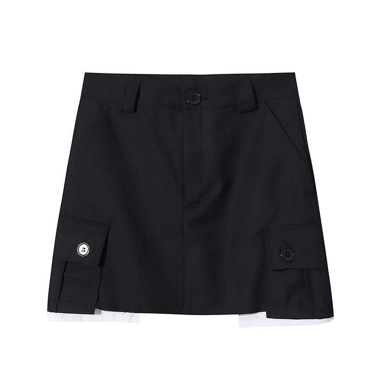 Damen Midirock mit Cargo-Elementen und taillierbarem Design Drune