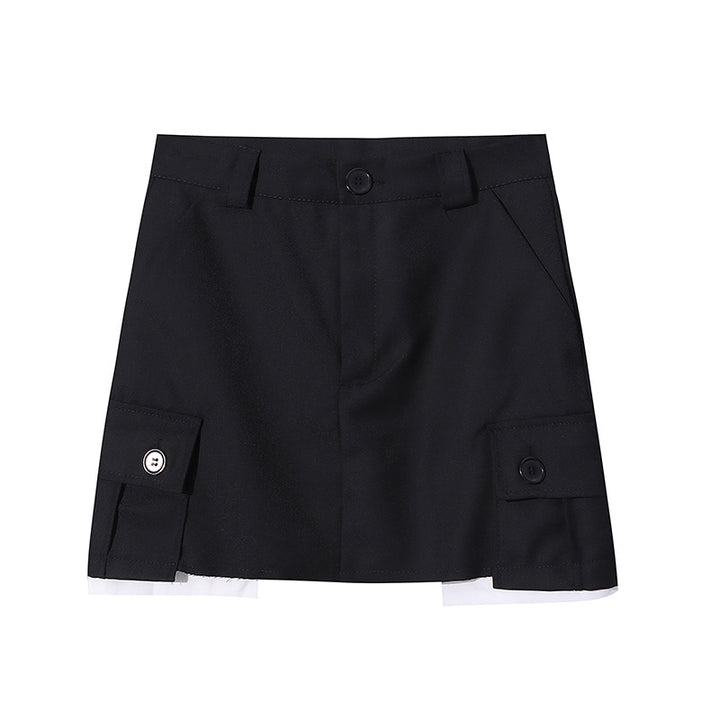 Damen Midirock mit Cargo-Elementen und taillierbarem Design Drune