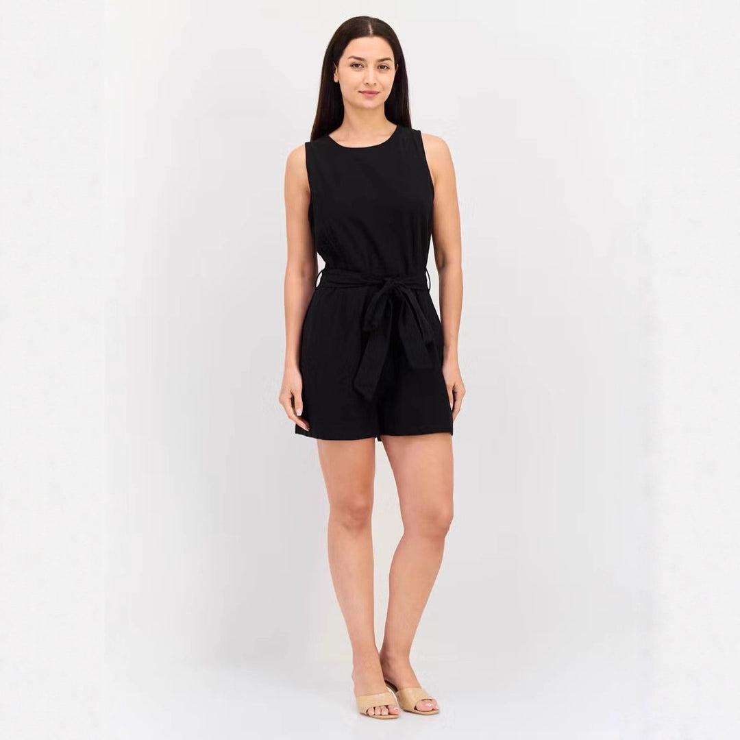 Damen Jumpsuit mit eleganter Taillierung und praktischen Taschen Drune