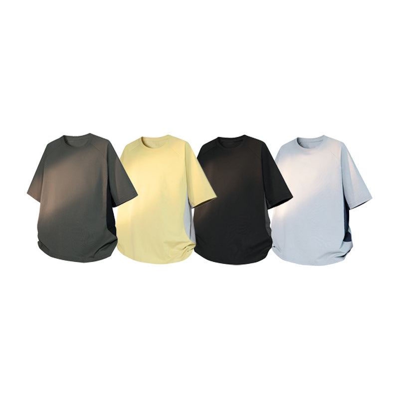 Damen Oversize-T-Shirt mit Raglanärmeln, atmungsaktiven Seiteneinsätzen und Rundhalsausschnitt Drune