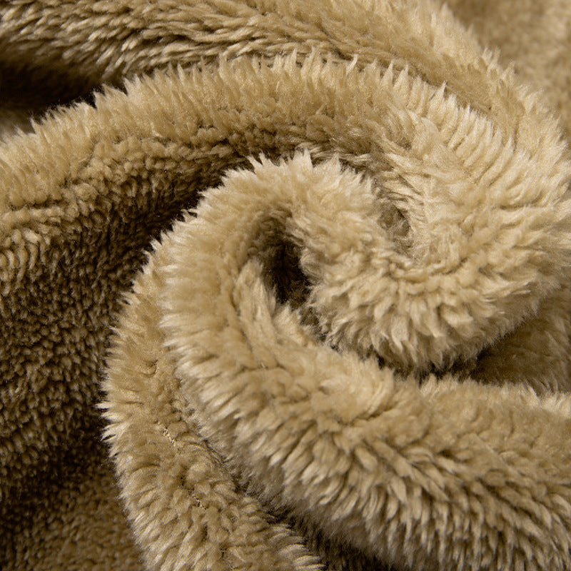 Herren funktionale Thermo-Fleecejacke mit weichem Teddyinnenfutter, Brustreißverschlusstasche und Zweiwege-Reißverschluss Drune