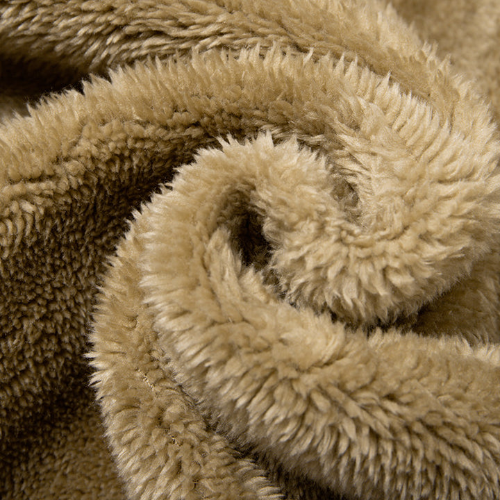 Herren funktionale Thermo-Fleecejacke mit weichem Teddyinnenfutter, Brustreißverschlusstasche und Zweiwege-Reißverschluss Drune